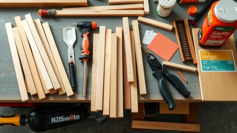 Gör fina trästickor från Biltema själv