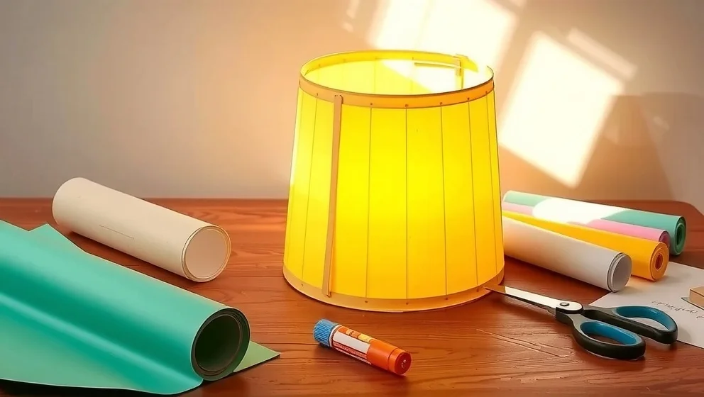 Gör din egen lampskärm av papper