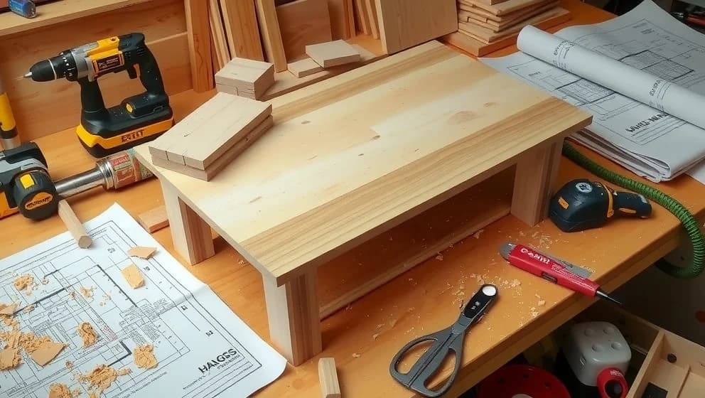 Så bygger du ditt eget soffbord i trä