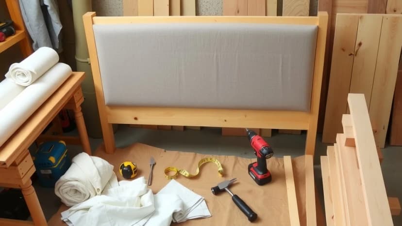 Gör din egen sänggavel DIY hemma