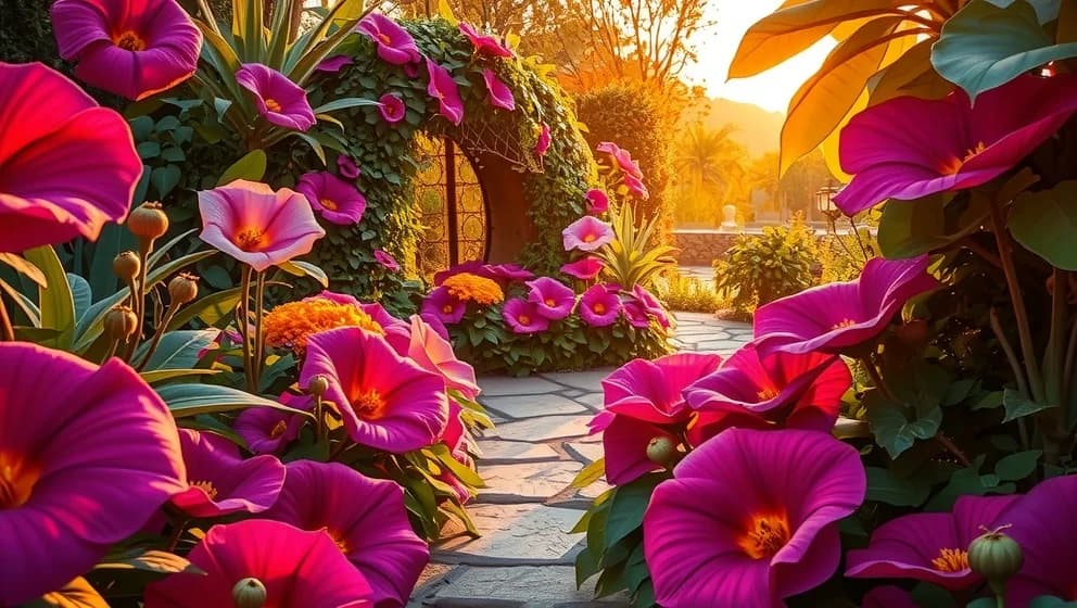 I drömmarnas trädgård växter och blommar