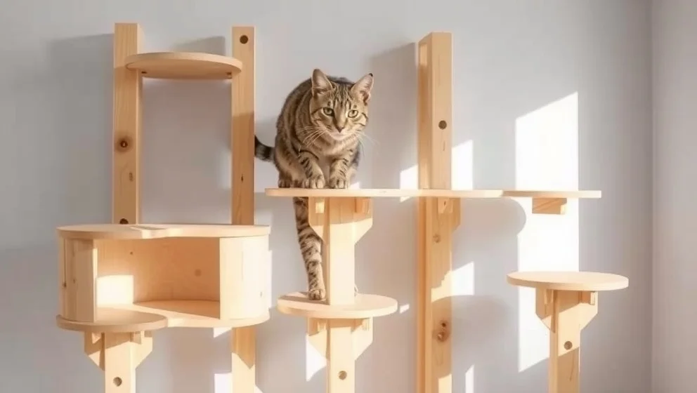 Ikea hacks klättervägg katt DIY