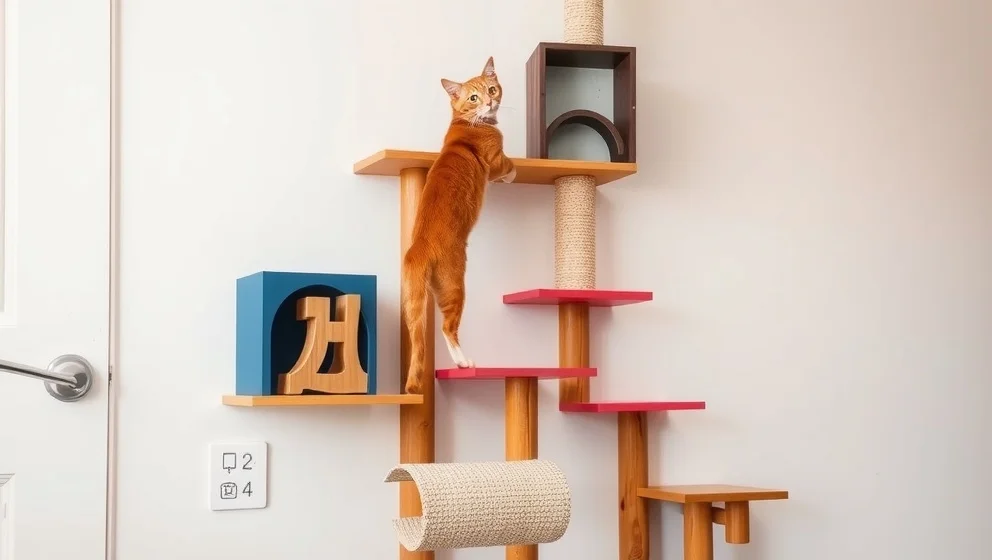 Så bygger du en klättervägg åt din katt