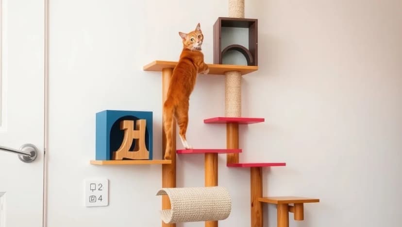 Så bygger du en klättervägg åt din katt