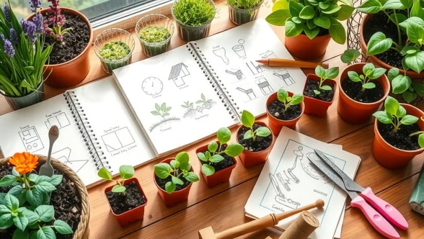 Planera trädgård inspiration för vårens växter