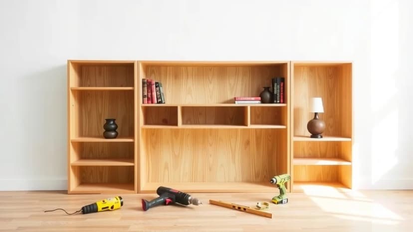 Så byggde du en platsbyggd bokhylla själv