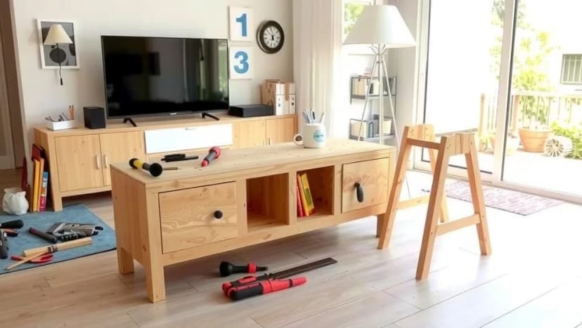 Bygga din egen TV bänk hemma