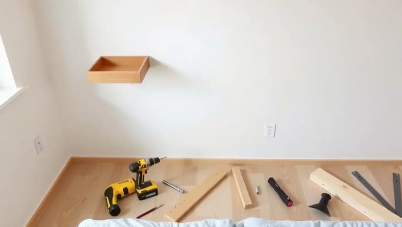 Gör ditt eget vägghängt sängbord