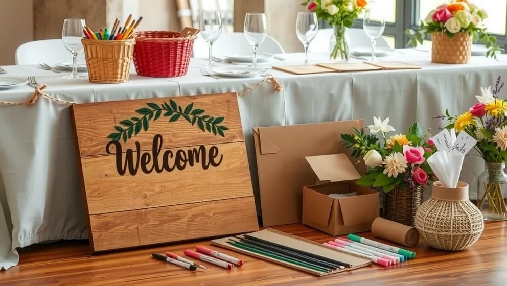 Gör din egen välkomstskylt till bröllopet