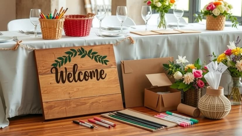 Gör din egen välkomstskylt till bröllopet