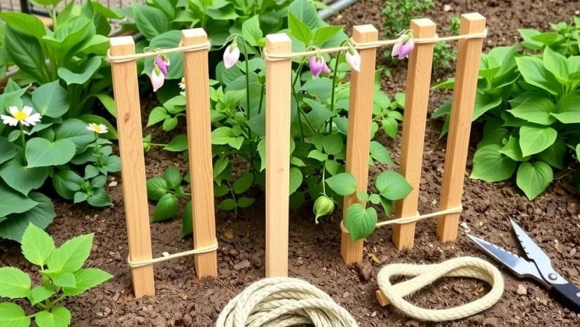 Gör växtstöd åt luktärt själv hemma